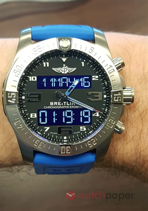 breitling exospace b55 titanium|Breitling exospace b55 review.